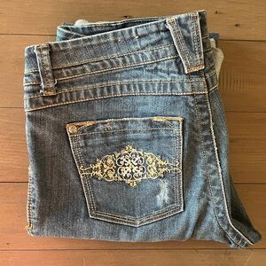 Candie's Embroidered Blue Jeans